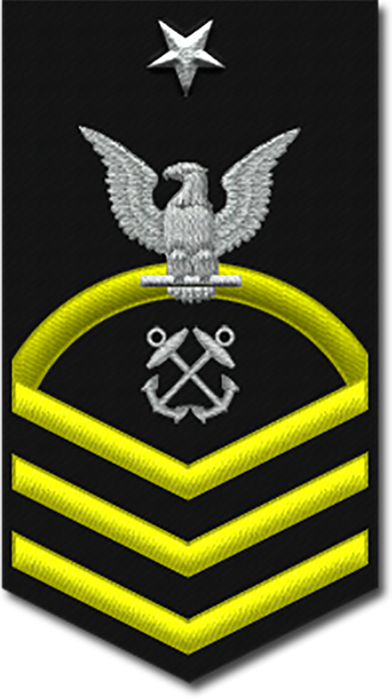 E-8 Senior Chief Petty Officer insignia