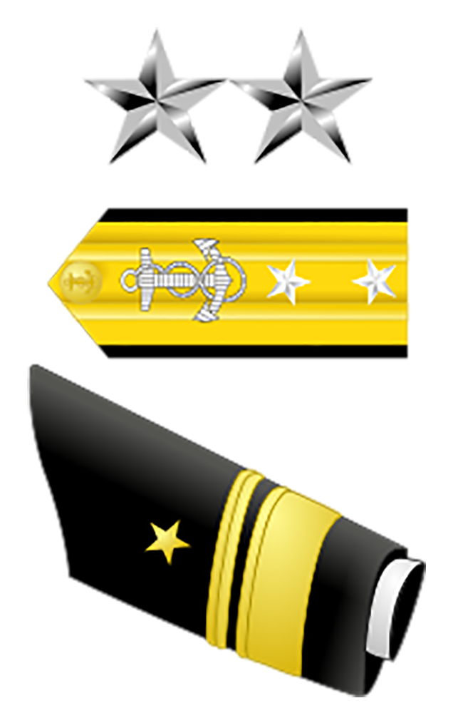O-8 Rear Admiral Upper Half insignia