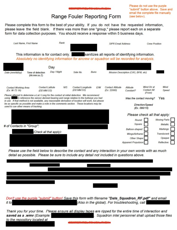 DOW-UAP-D090, Range Fouler Debrief, Eastern United States, 2019