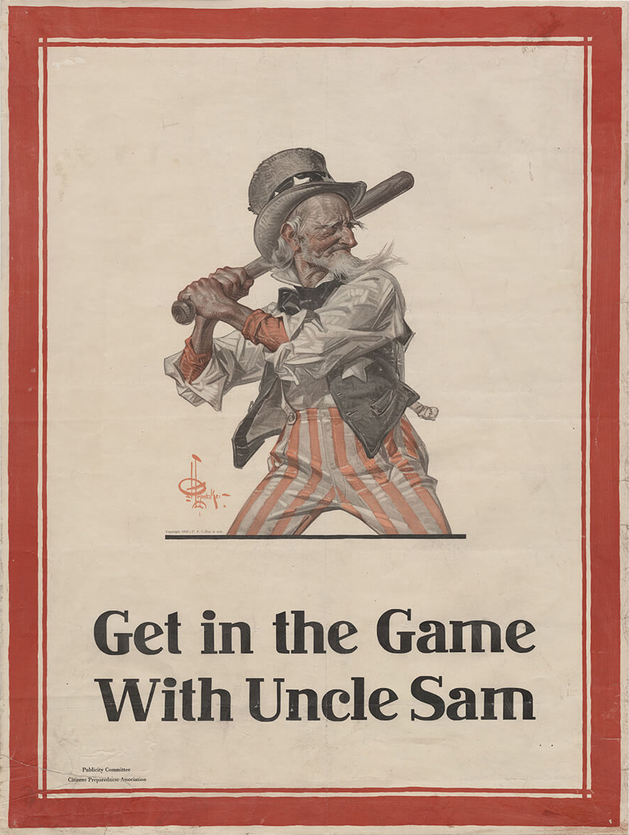 Get in the game with Uncle Sam poster