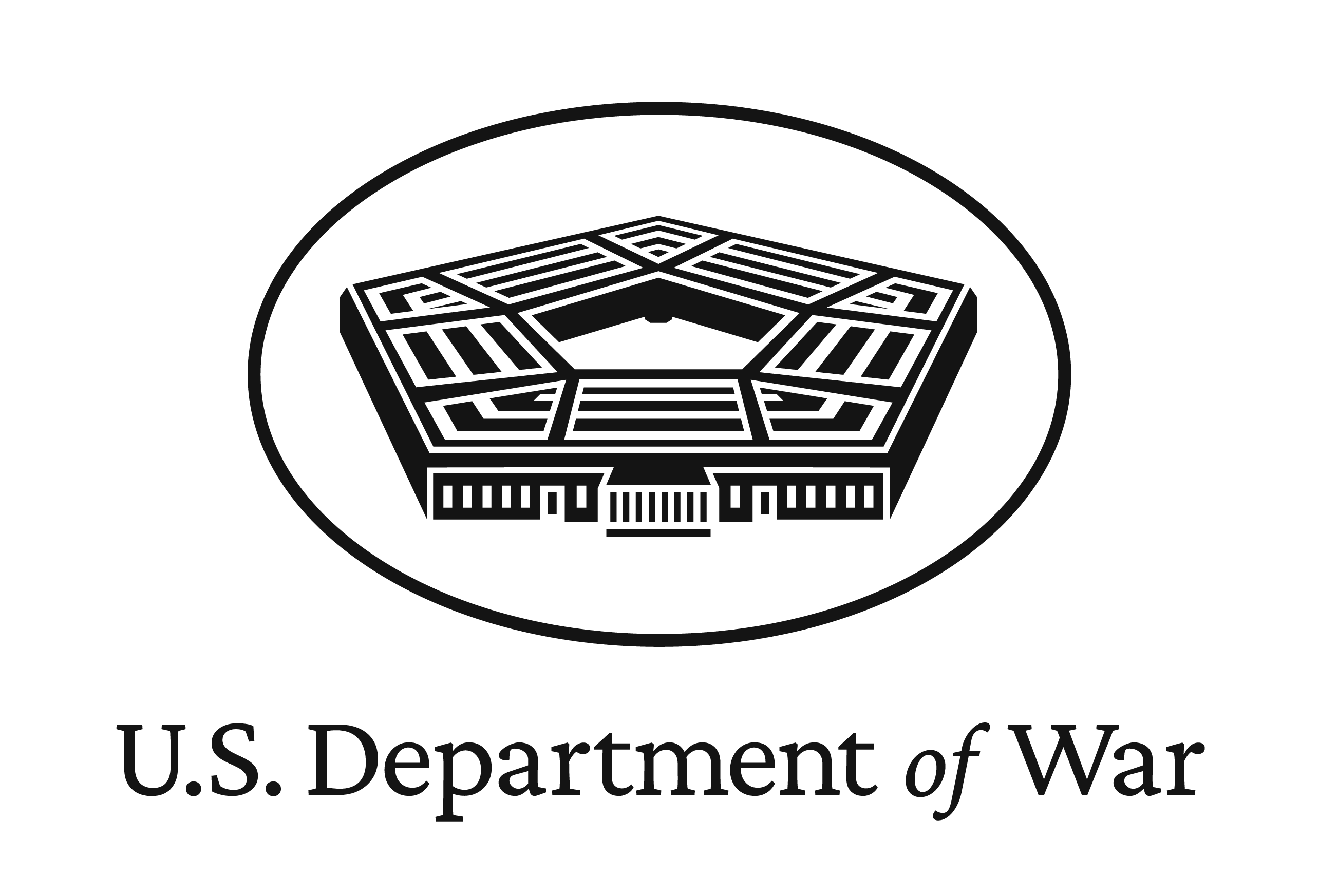 1-Color Dark Stacked DOW Logo