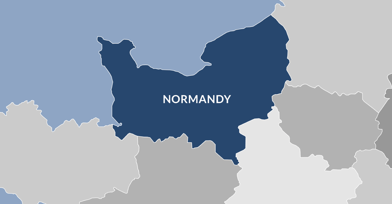 Map of Normandy