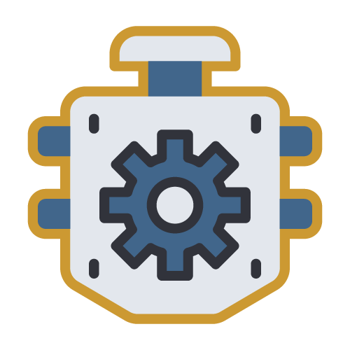 Icon of an airplane engine 