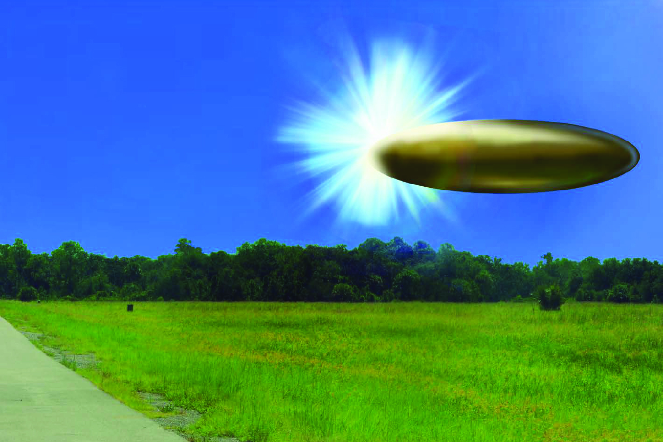 Recreation of potential anomalous sighting in southeastern United States in September of 2023.